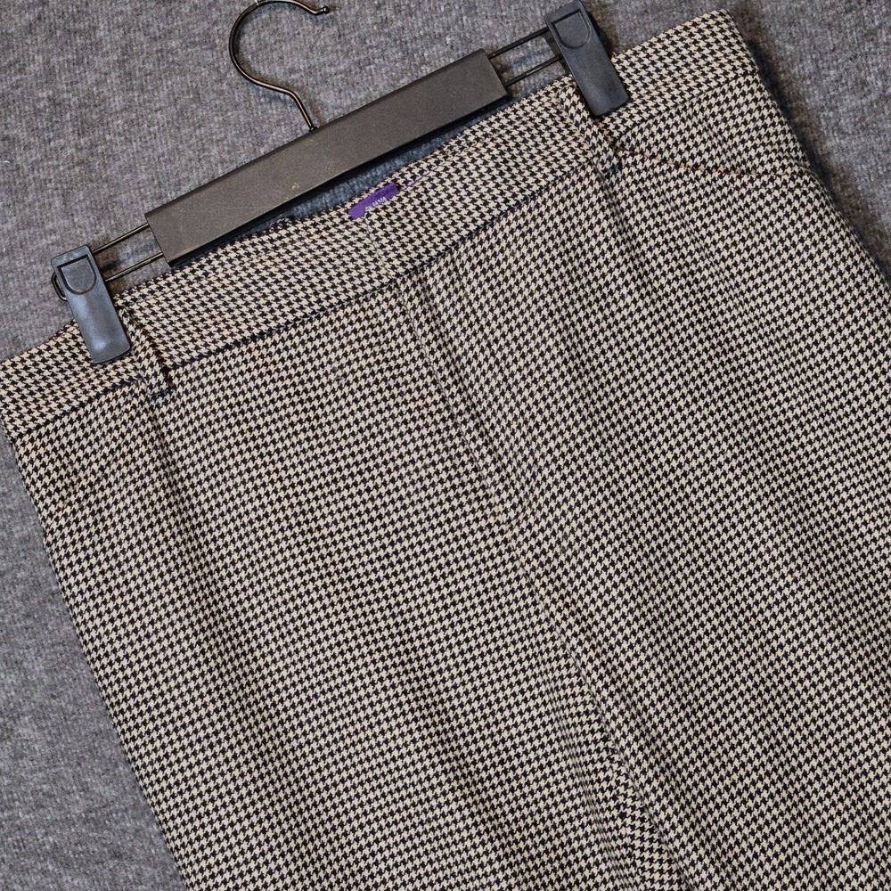 Ralph Lauren Purple Label‎ Women 8 Houndstooth 100% Cashmere Union USA